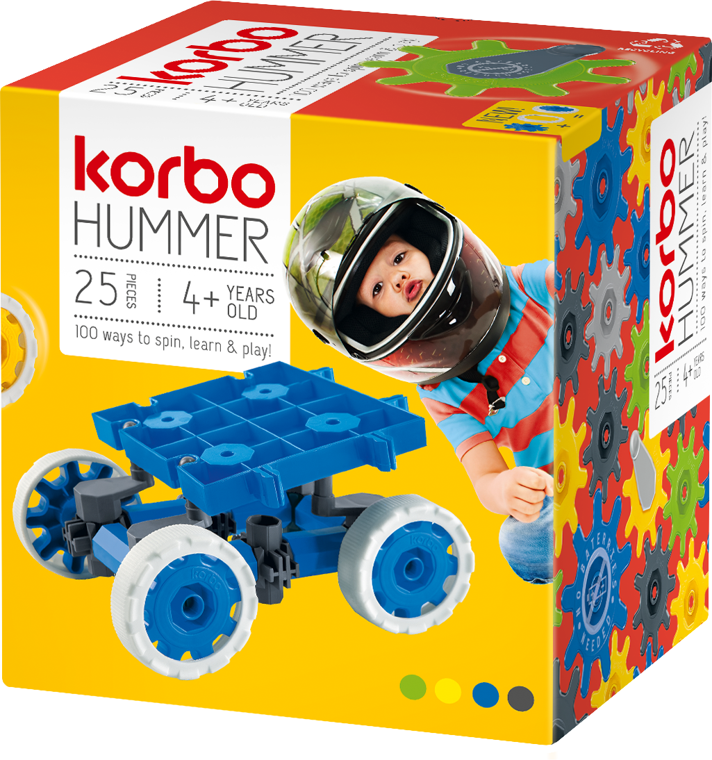 

Набор для творческого конструирования Korbo Hummer 25 деталей зеленый (5906395455461)