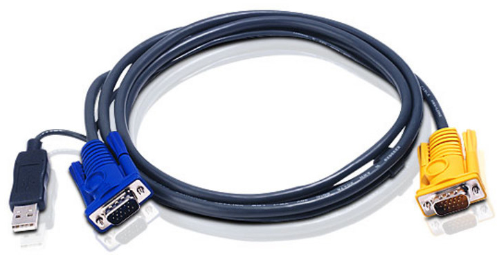 

KVM-кабель ATEN 2L-5206UP PS/2-USB + SPHD 3-в-1 6 м (2L-5206UP)