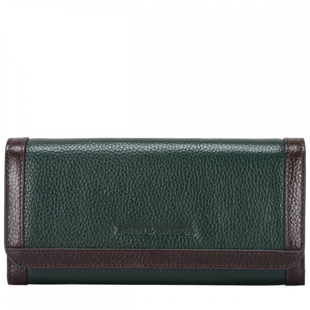 

Кошелек женский Smith & Canova 26802 Althorp (Green-Brown) Smith & Canova зеленый/коричневый