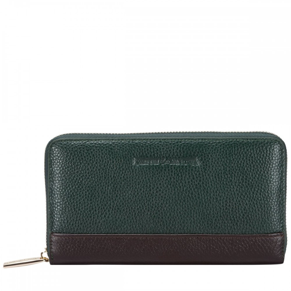 

Кошелек женский Smith & Canova 26800 Althorp (Green-Brown) Smith & Canova зеленый/коричневый