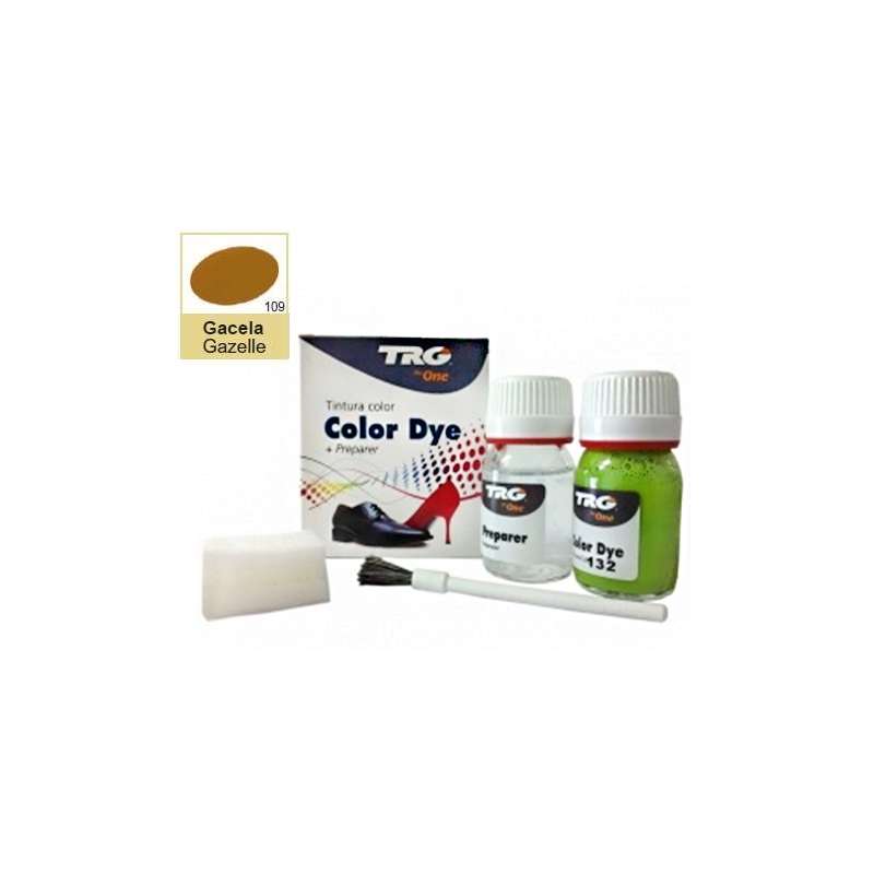 

Глянцевая янтарно-коричневая краска для кожи и обуви Trg Color Dye Double