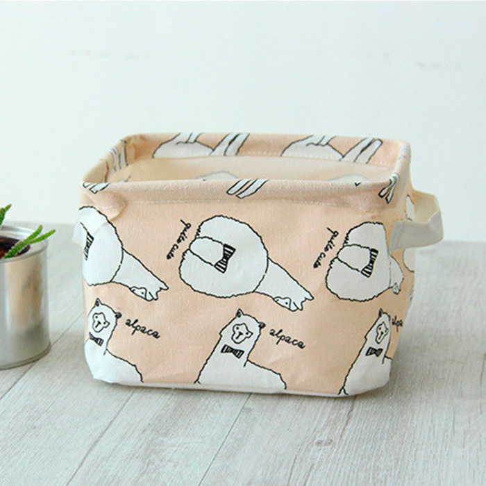 

Корзина для игрушек, белья, хранения Ламы Berni Home Бежевый (49393)