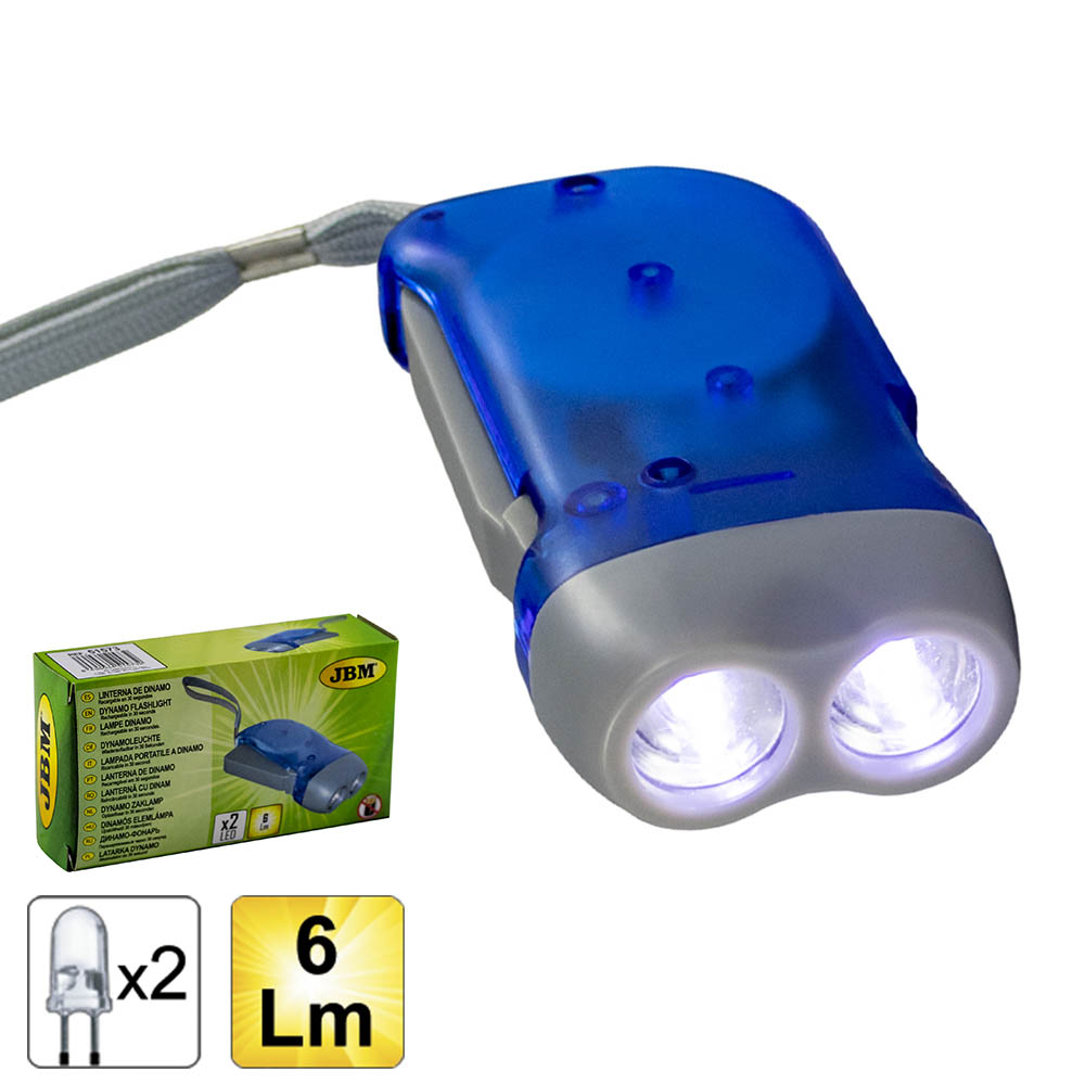 

Ліхтарик динамо JBM (2LED / 6Lm) (51573)