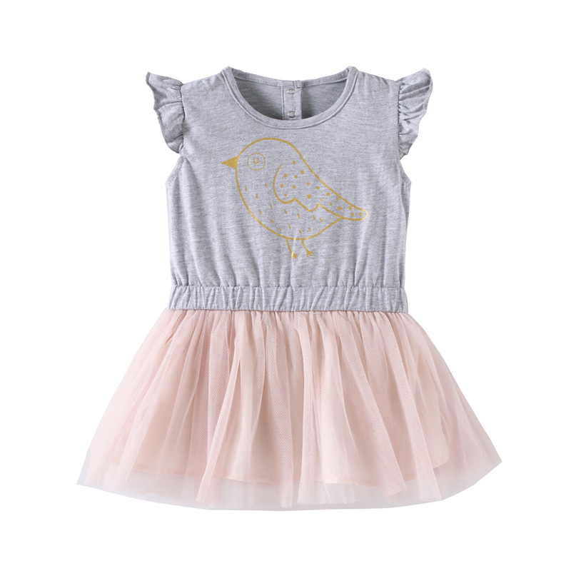 

Платье для девочки Птица Jumping Beans (98 см) Серый