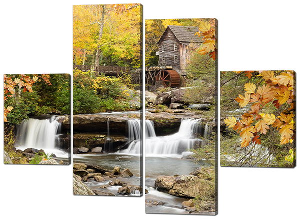 

Модульная картина Interno Холст Водная мельница 106X77см