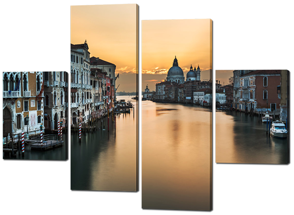 

Модульная картина Interno Холст Городской канал 106х77см