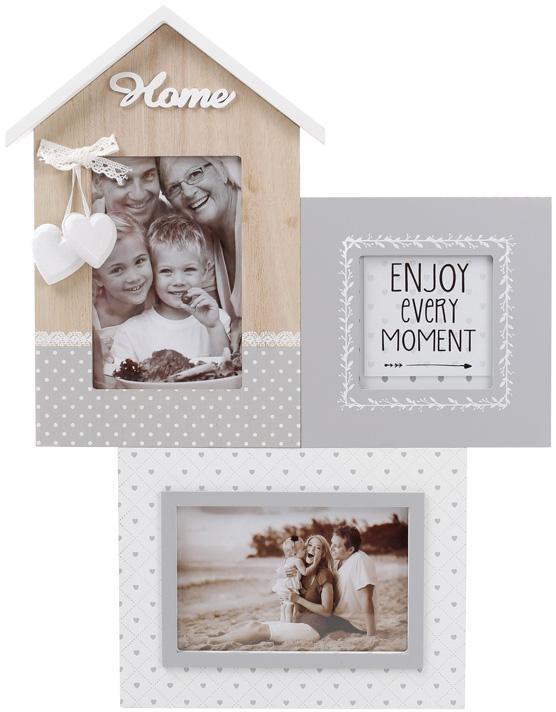 

Фоторамка-коллаж "Enjoy Moment" HOME, панно настенное на 3 фото