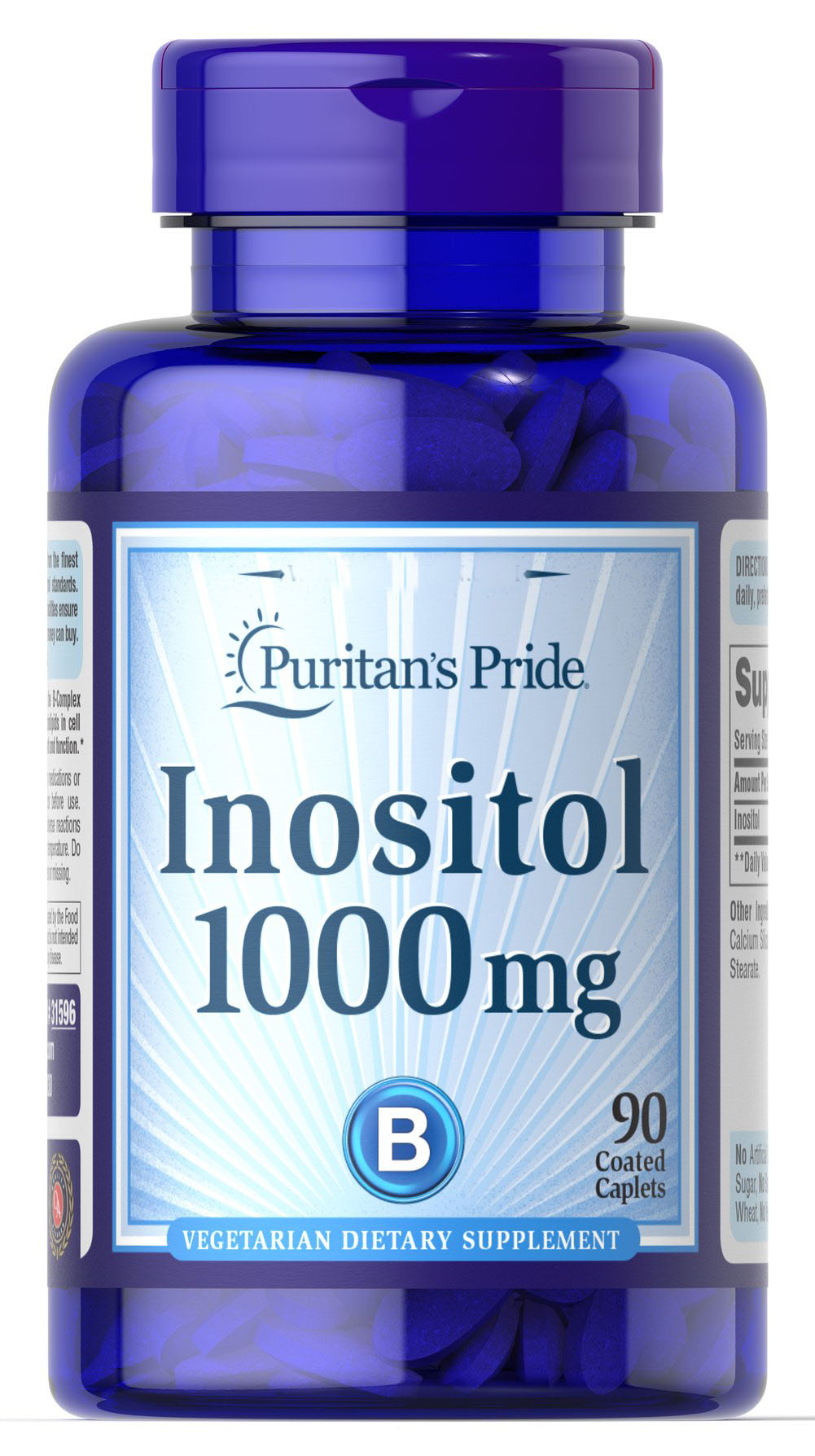 

Витамины Puritan's Pride Inositol 1000 mg 90 таблеток (4384301583)