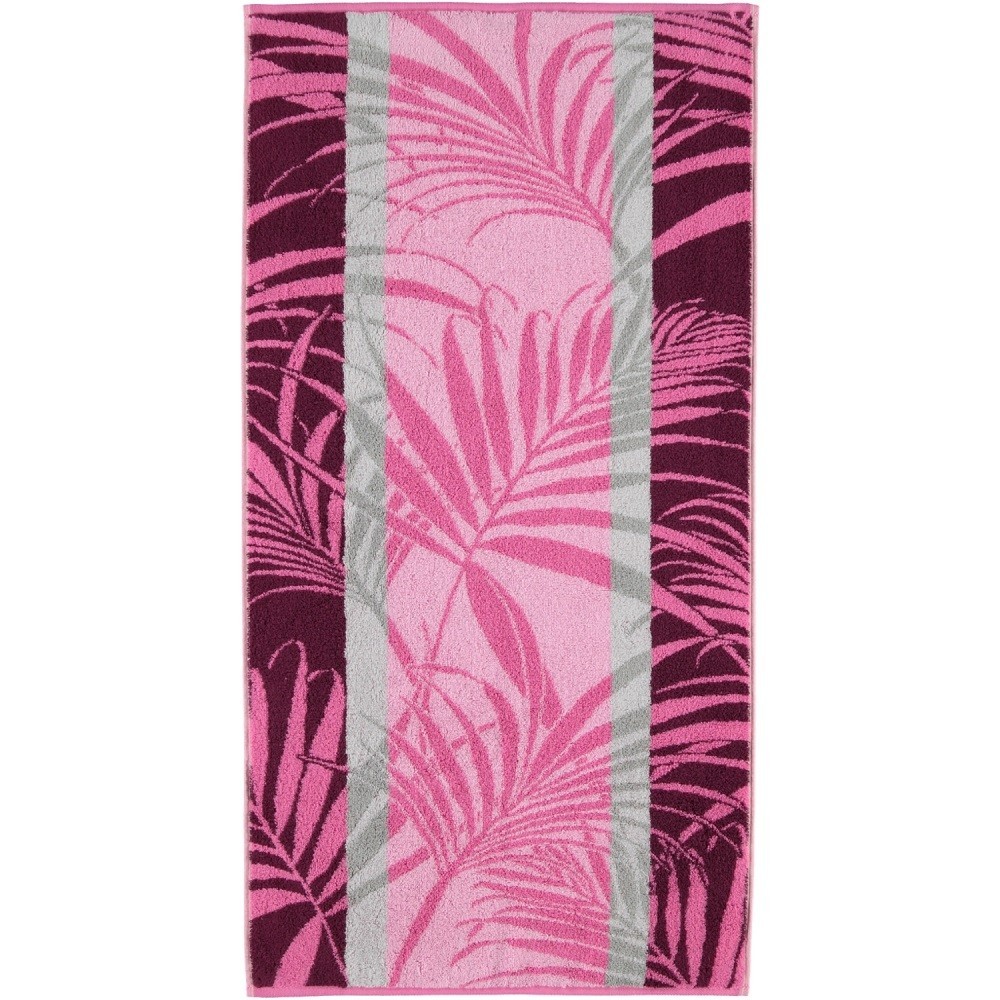 

Махровое полотенце Cawoe Riva Jacquard 964-22 70х140 fuhsia