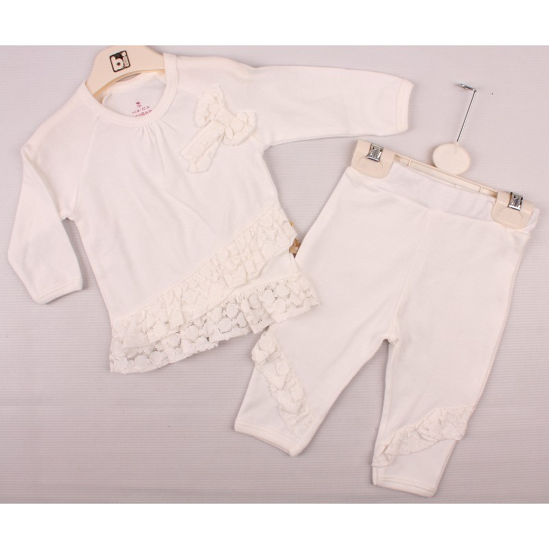 

Футболка с довгим рукавом + Брюки BIBABY 59424 80 см кремовый
