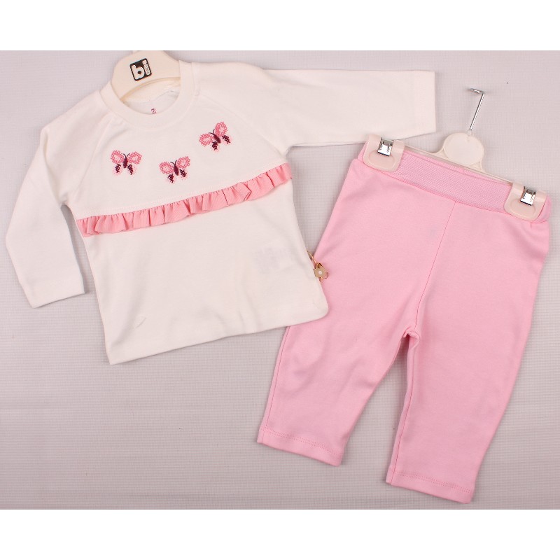 

Футболка с довгим рукавом + Брюки BIBABY 59428 68 см розовый (409034)