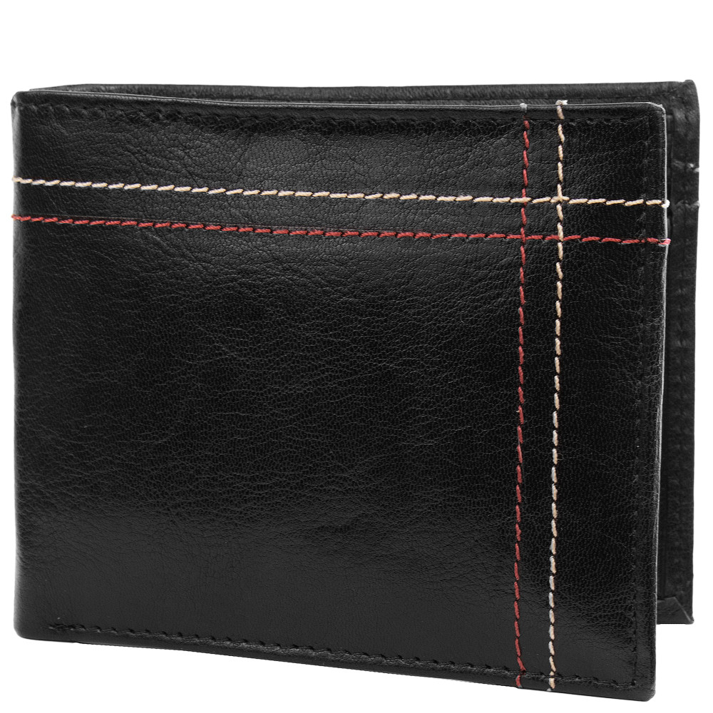 

Мужской кожаный кошелек (DNKN015-VTK-D-black) Always Wild 11х9х2 см Черный 000132247