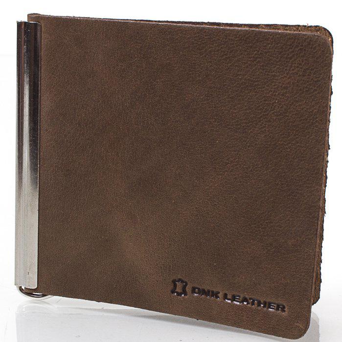 

Мужской кожаный зажим для купюр DNK Leather 9,2х8,5х0,3 см Коричневый 000131995
