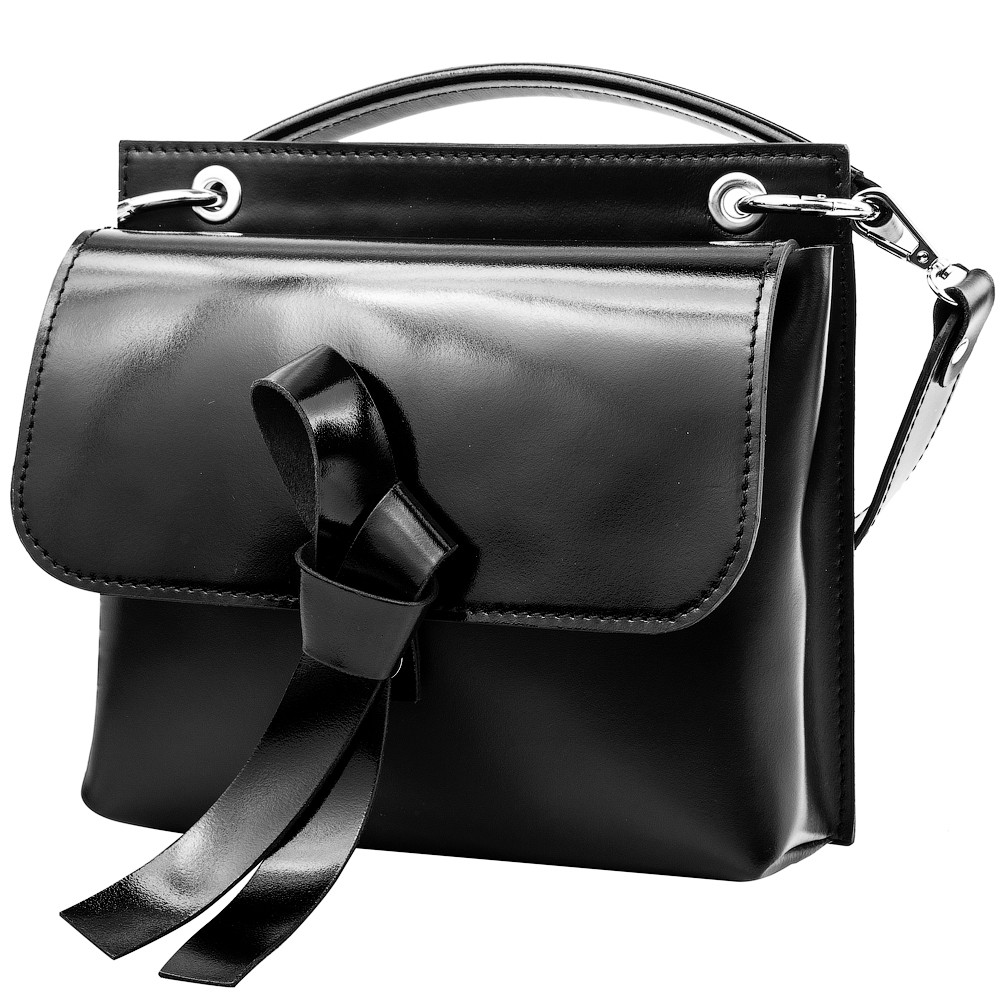 

Женская кожаная сумка (AN-K150-black) Eterno 25х22х7 см Черный 000133103