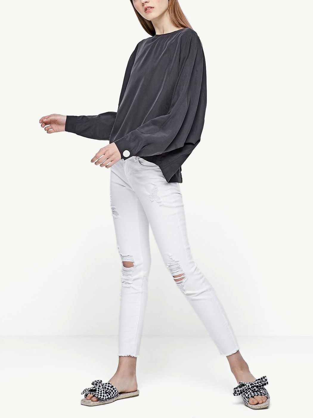 

Блузка Stradivarius 02073204001 S Черная