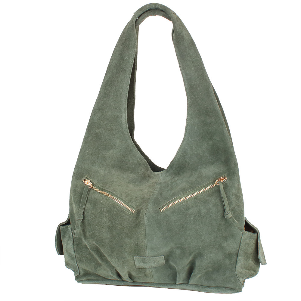 

Женская кожаная сумка-хобо (LK-DM230-olive) Laskara 33х29х12 см Зеленый 000133428
