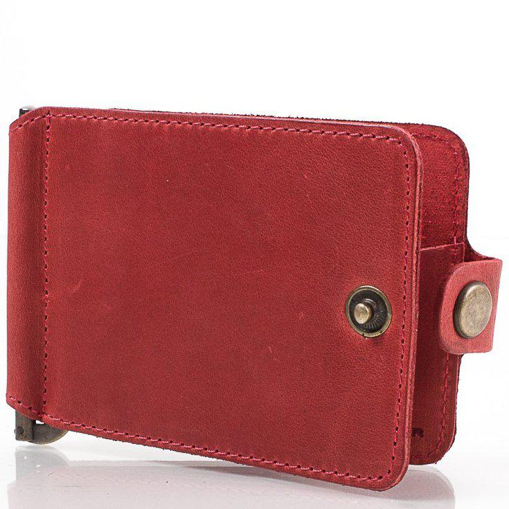 

Женский кожаный зажим для купюр DNK Leather 10,5х7,5х0,5 см Красный 000132748