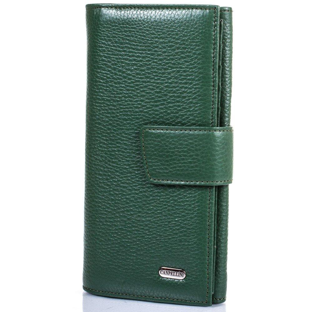 

Женский кожаный кошелек (SHI700-299) Canpellini 9,7х19х3,6 см Зеленый 000134250