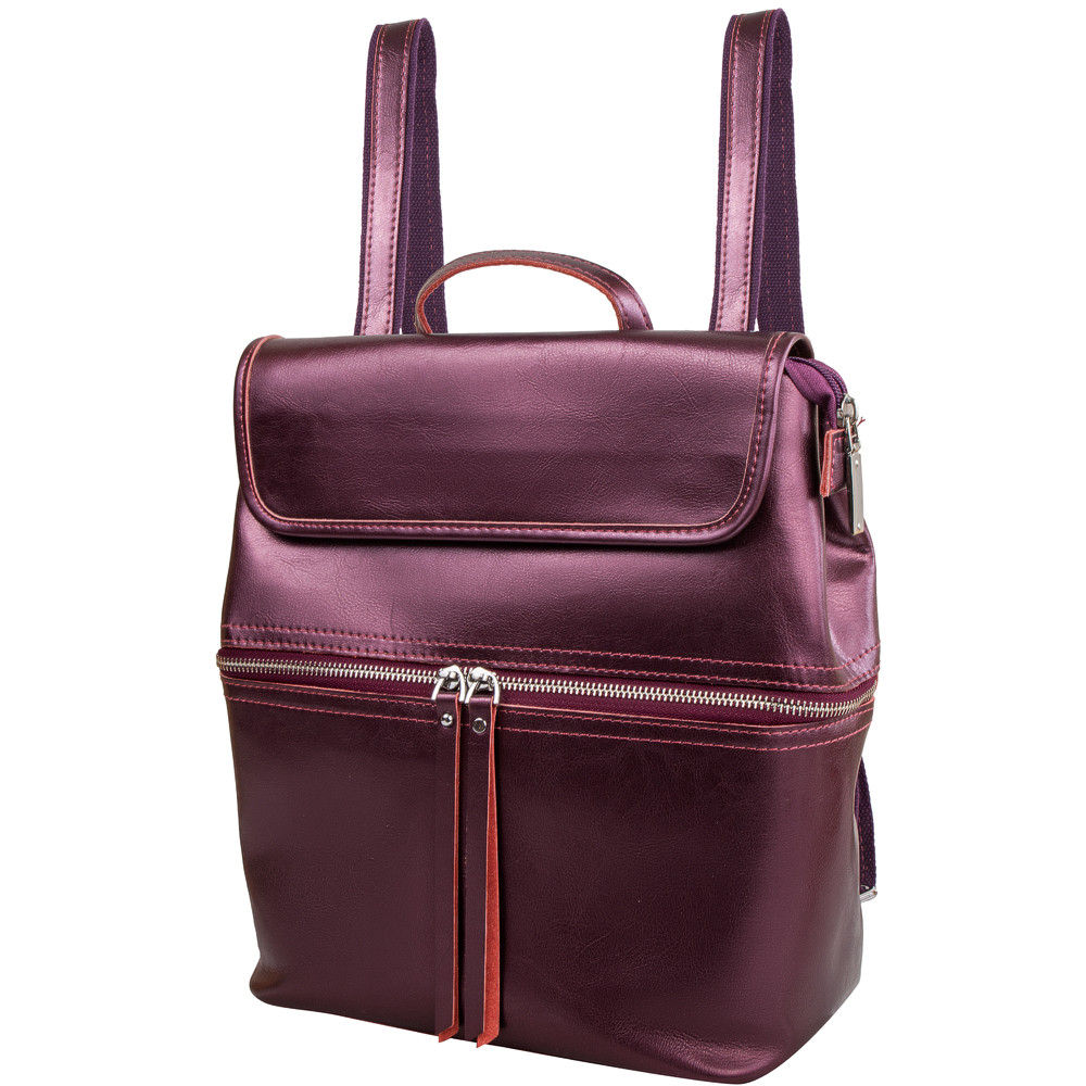 

Женская кожаная сумка-рюкзак (DETAQ271-26) Valiria Fashion 25х33х,5 см Фиолетовый 000133905