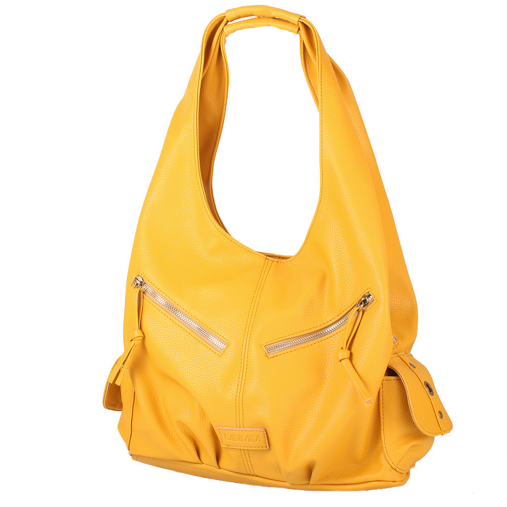 

Женская сумка-хобо (LK-10239-yellow) Laskara 33х29х12 см Желтый 000131408