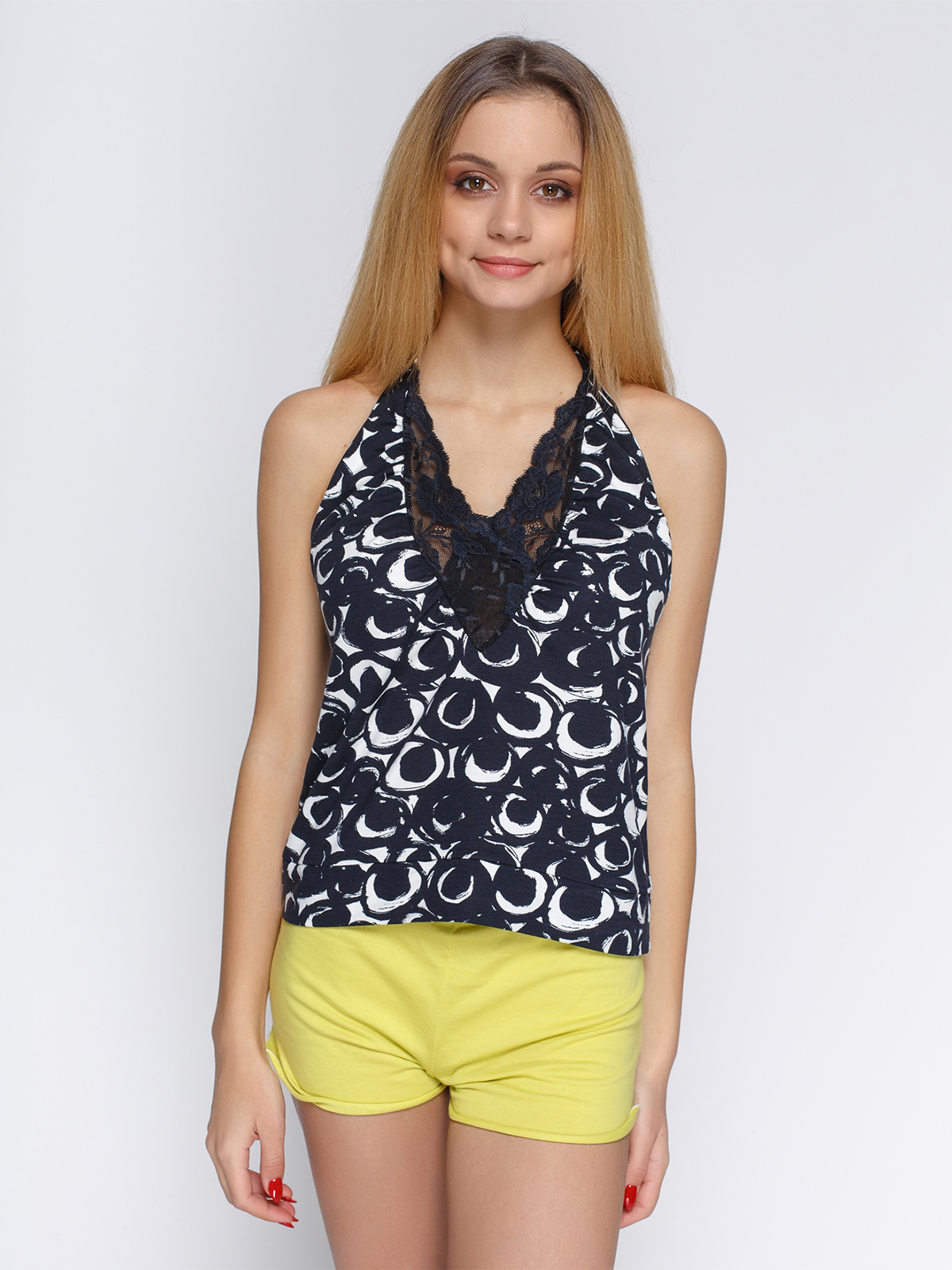 

Майка Aniele 3127 S Черный принт