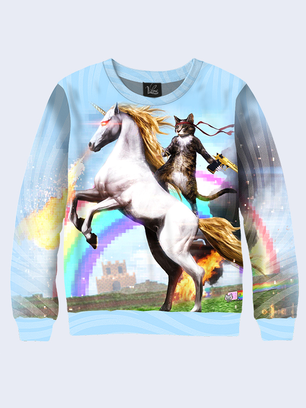 

Женский свитшот Cat and unicorn (9996) Vilno M (46) 000136784