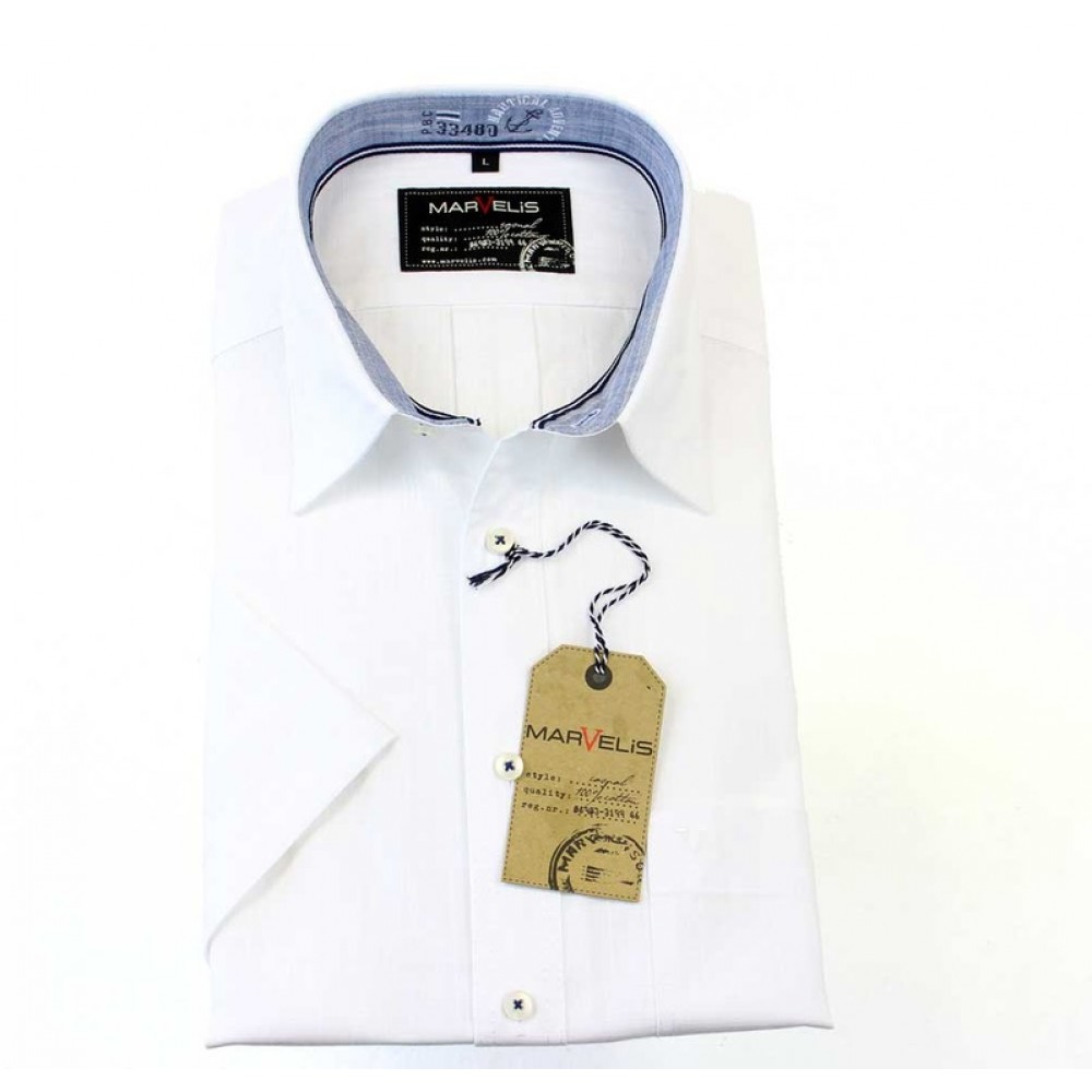 

Рубашка мужская Marvelis Casual 3649-12-00 белая, Размер, Рубашка мужская Marvelis Casual 3649-12-00 белая, Размер L