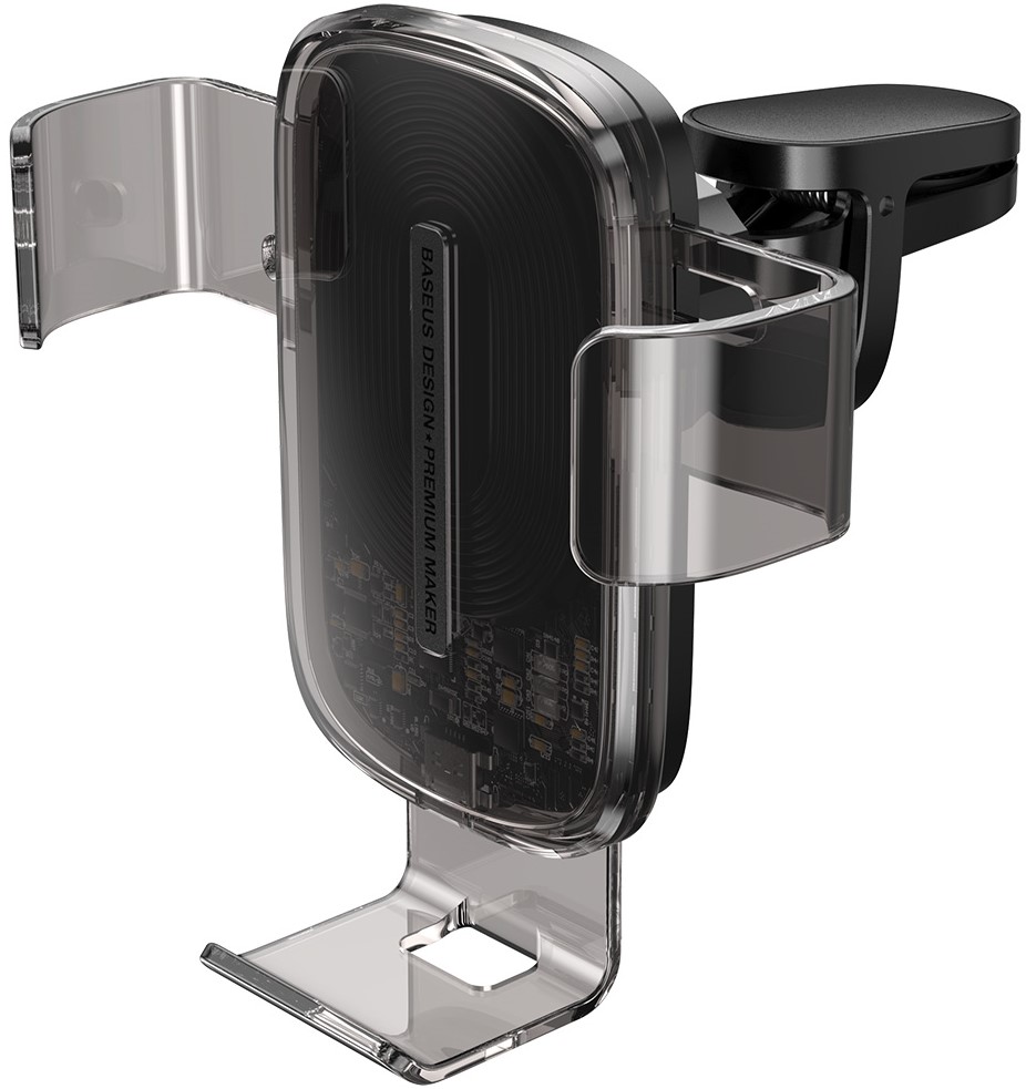 

Беспроводное автомобильное зарядное устройство Baseus Explore 2in1 с технологией Qi 15W 2A Черный