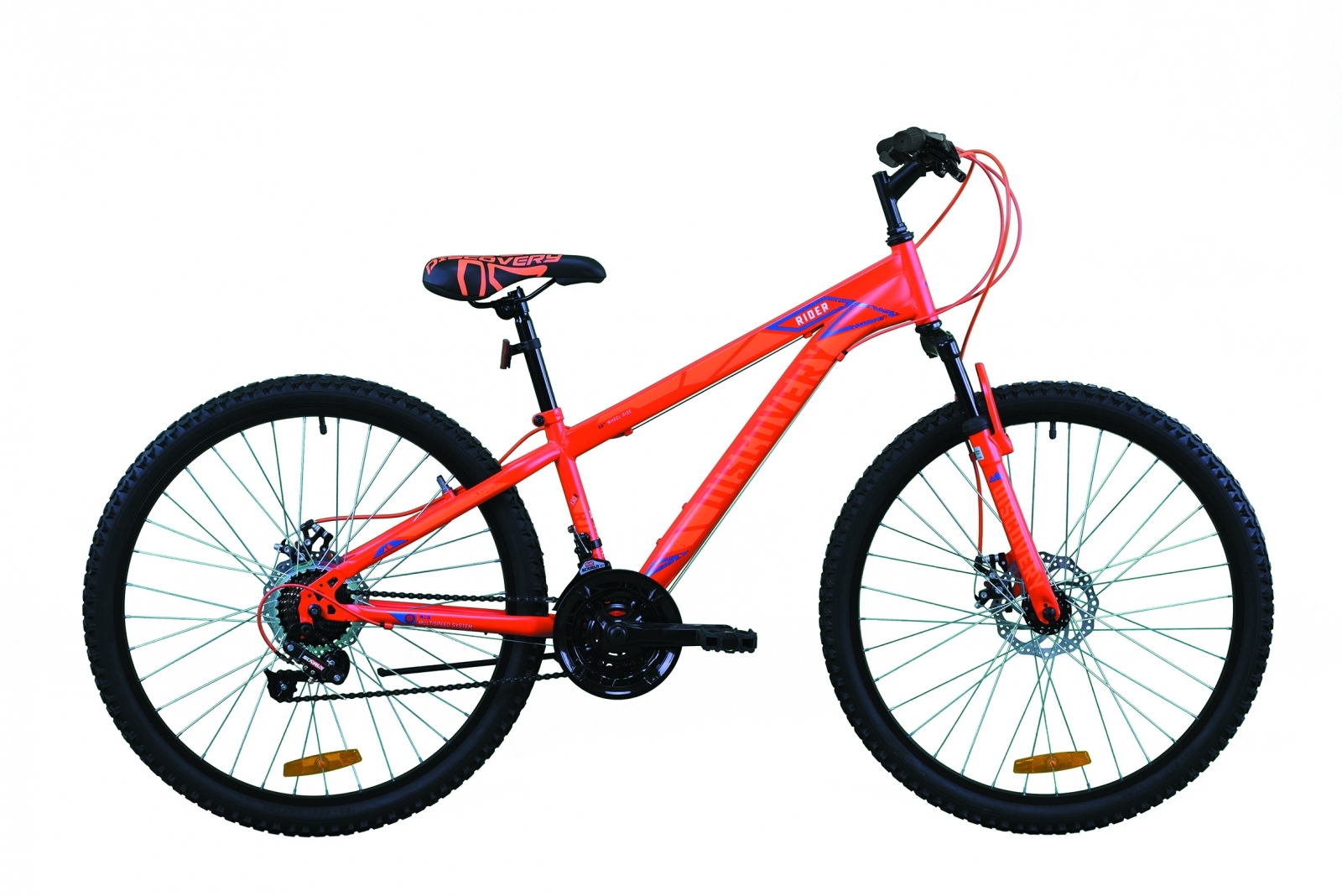 

Велосипед горный 26" Discovery Rider DD 2020 рама 13" красно-оранжевый с синим на рост 135-160 см (OPS-DIS-26-328)