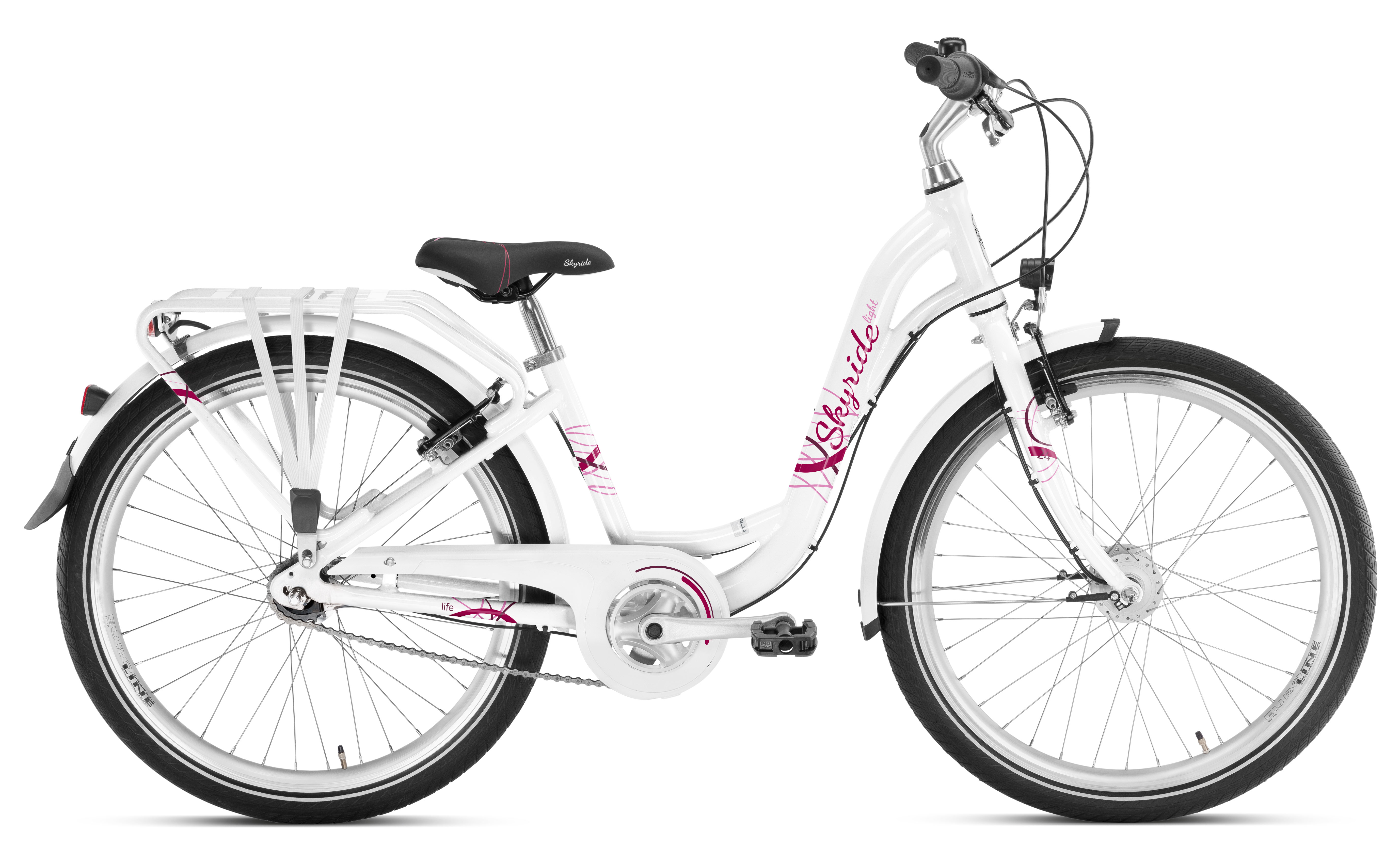 

Велосипед для дівчинки від 8 років Puky Skyride 24-7 Alu White 4864