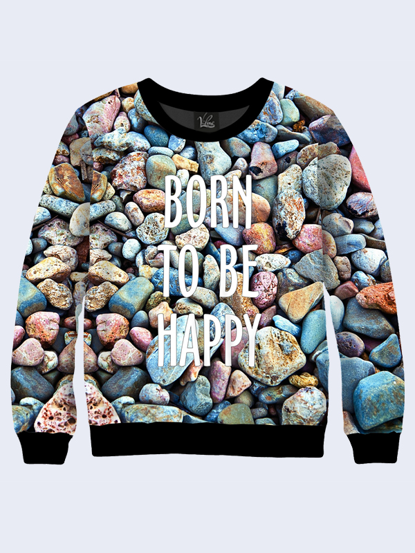 

Мужской свитшот Born to be happy art (2841) Vilno L 000137832