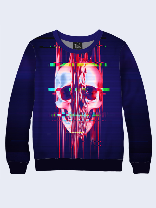 

Женский свитшот Skull glitch Vilno XL (50) 000137040