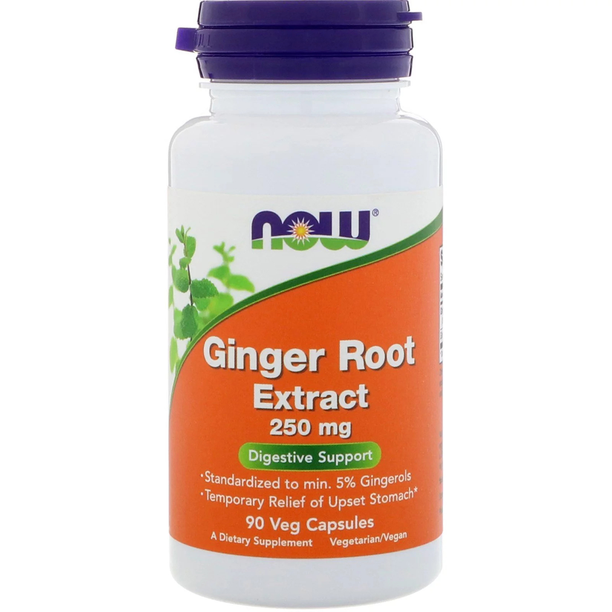 

Природные добавки Now Foods Корень Имбиря Экстракт Ginger Root Extract 250 мг 90 капсул