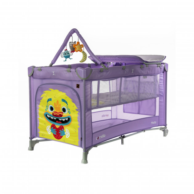 

Детская кровать манеж CARRELLO Molto CRL-11604 Orchid Purple со вторым дном