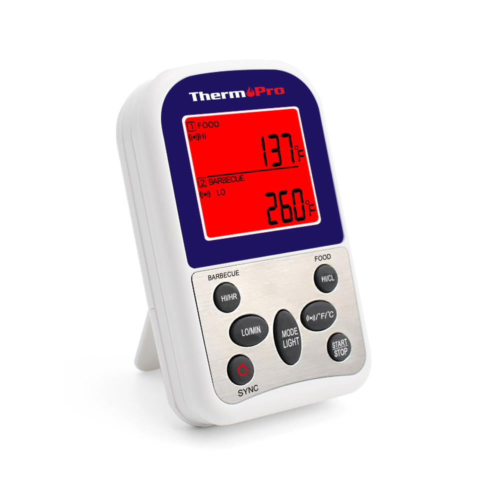 

Беспроводной термометр для мяса ThermoPro TP-12 с таймером двухканальный