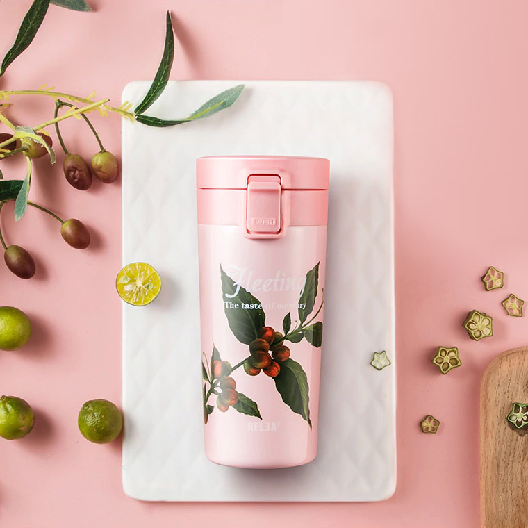 

Термокружка Relea Flowers Time 410 мл Розовый (JV011743-0410)