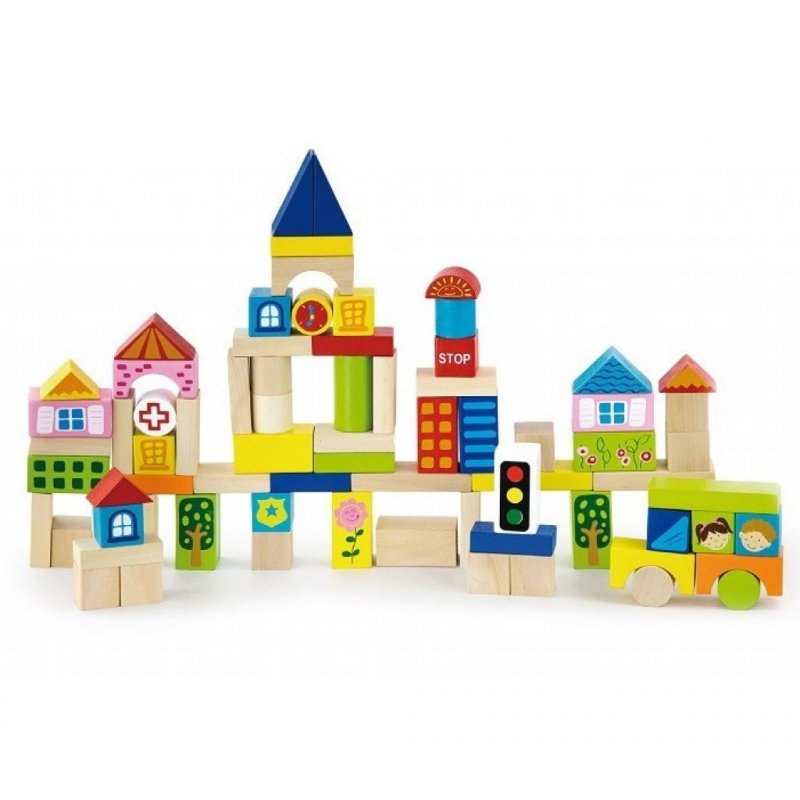 

Конструктор Viga Toys Город 75 шт (50287)