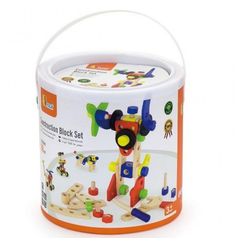 

Конструктор Viga Toys Набор строительных блоков 68 деталей (50382)