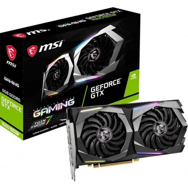 

Видеокарта MSI GeForce GTX1660 SUPER 6144Mb GAMING (GTX 1660 SUPER GAMING 6G)