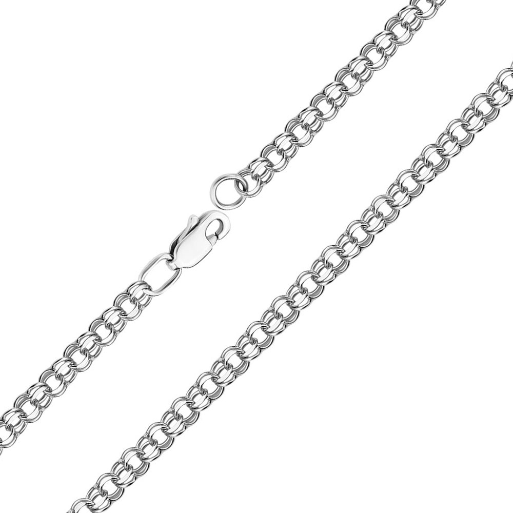 

Серебряный браслет плетения бисмарк, 3,5мм 000118108 20.5 размера