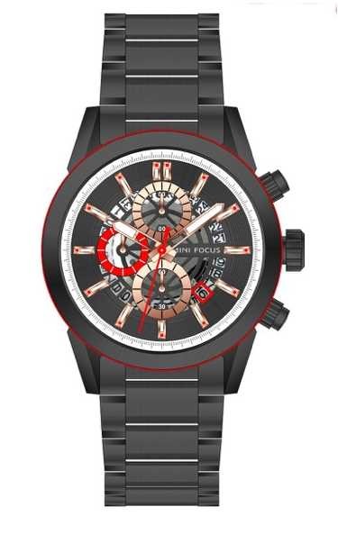 

Мужские наручные часы MF0285G All Black Mini Focus 47 мм Черный