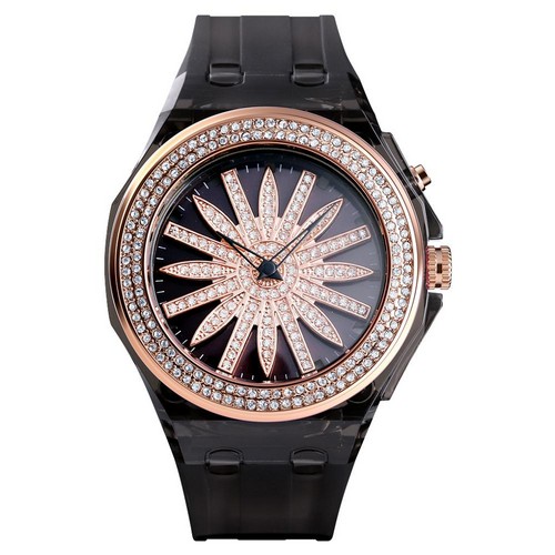 

Женские наручные часы 1536 Black-Cuprum Skmei 43 мм Черный