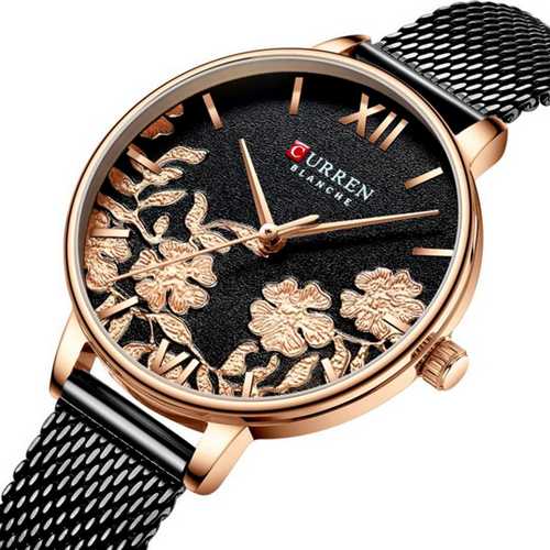 

Женские наручные часы 9065 Black-Cuprum Curren 32 мм Бронзовый