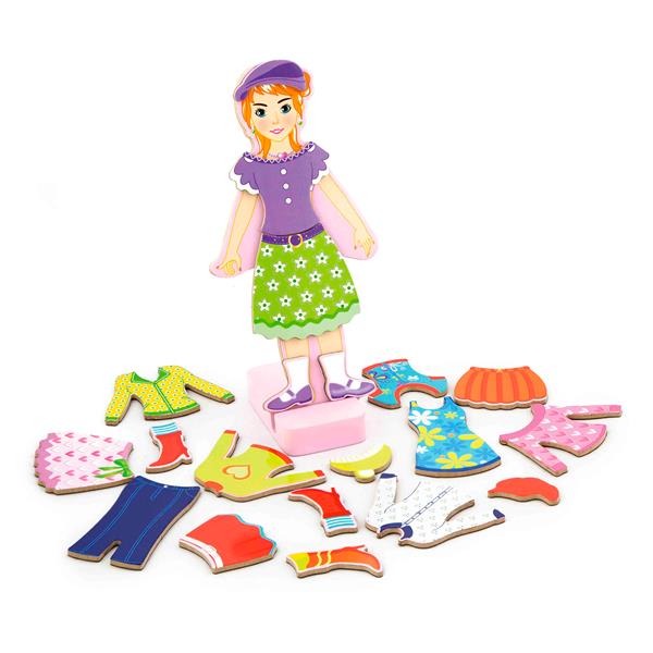 

Набор магнитов Гардероб девочки Viga Toys (igr0001301) Разноцветный