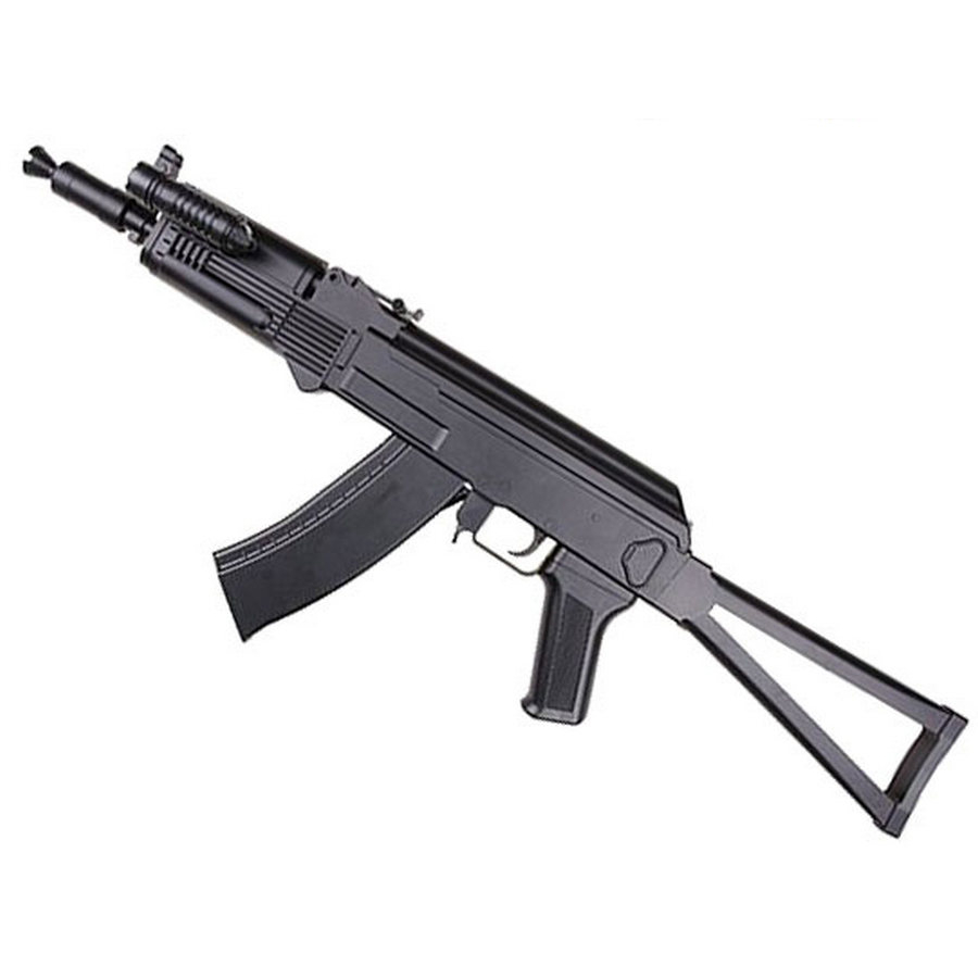 

Автомат на пульках АК-47 с прикладом фонариком и лазерным прицелом Cyma (P.47A A813934)