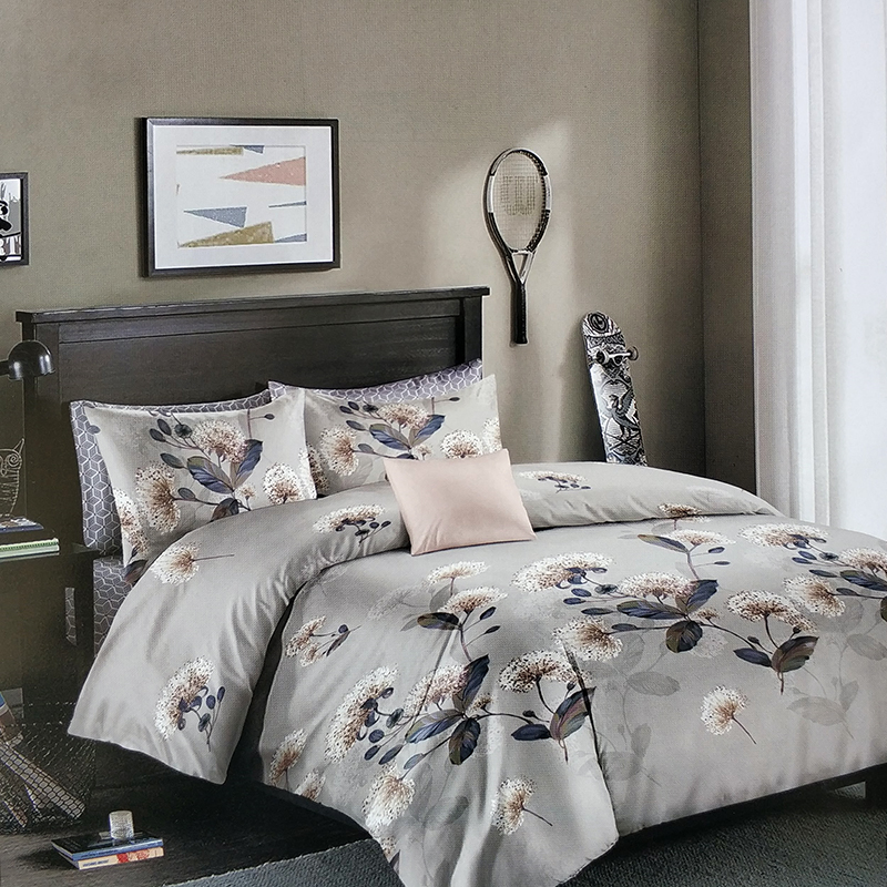 

Постельное белье 9722 Elway 200x230 см Серый