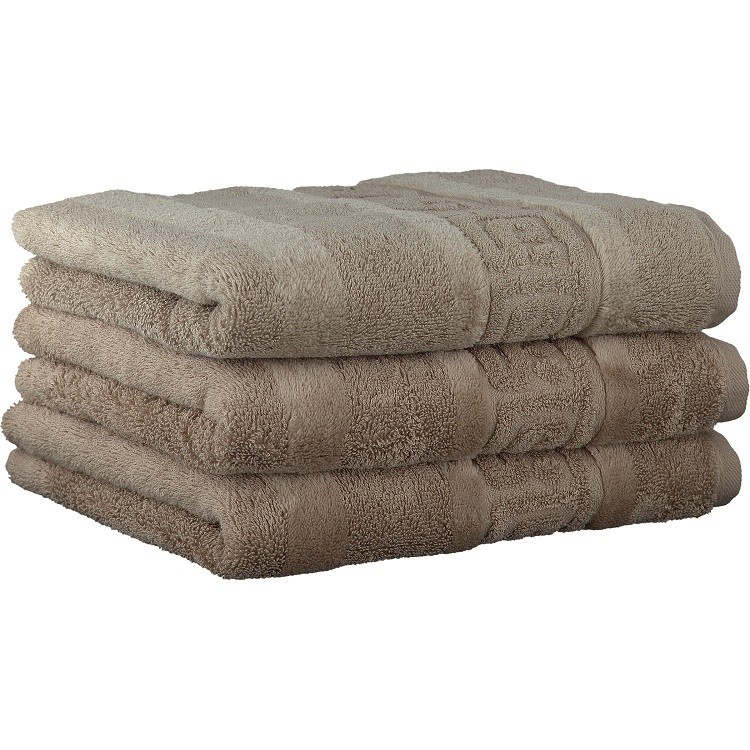 

Махровое полотенце Cawoe Noblesse Uni 1001-375 80х160 sand