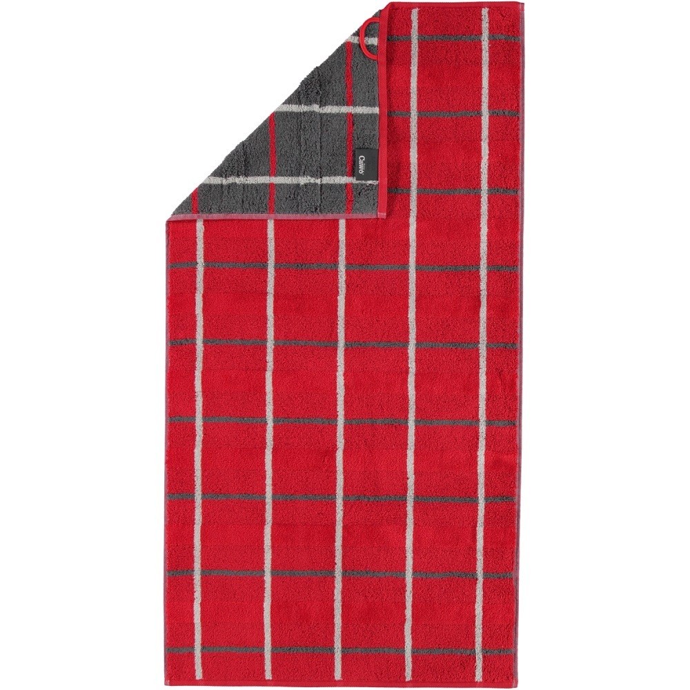 

Махровое полотенце Cawoe Noblesse Square 1079-27 80х150 rot
