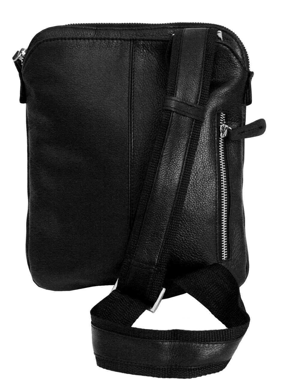 

Чоловіча сумка-месенджер шкіряна Vip Collection 1440-F Чорна