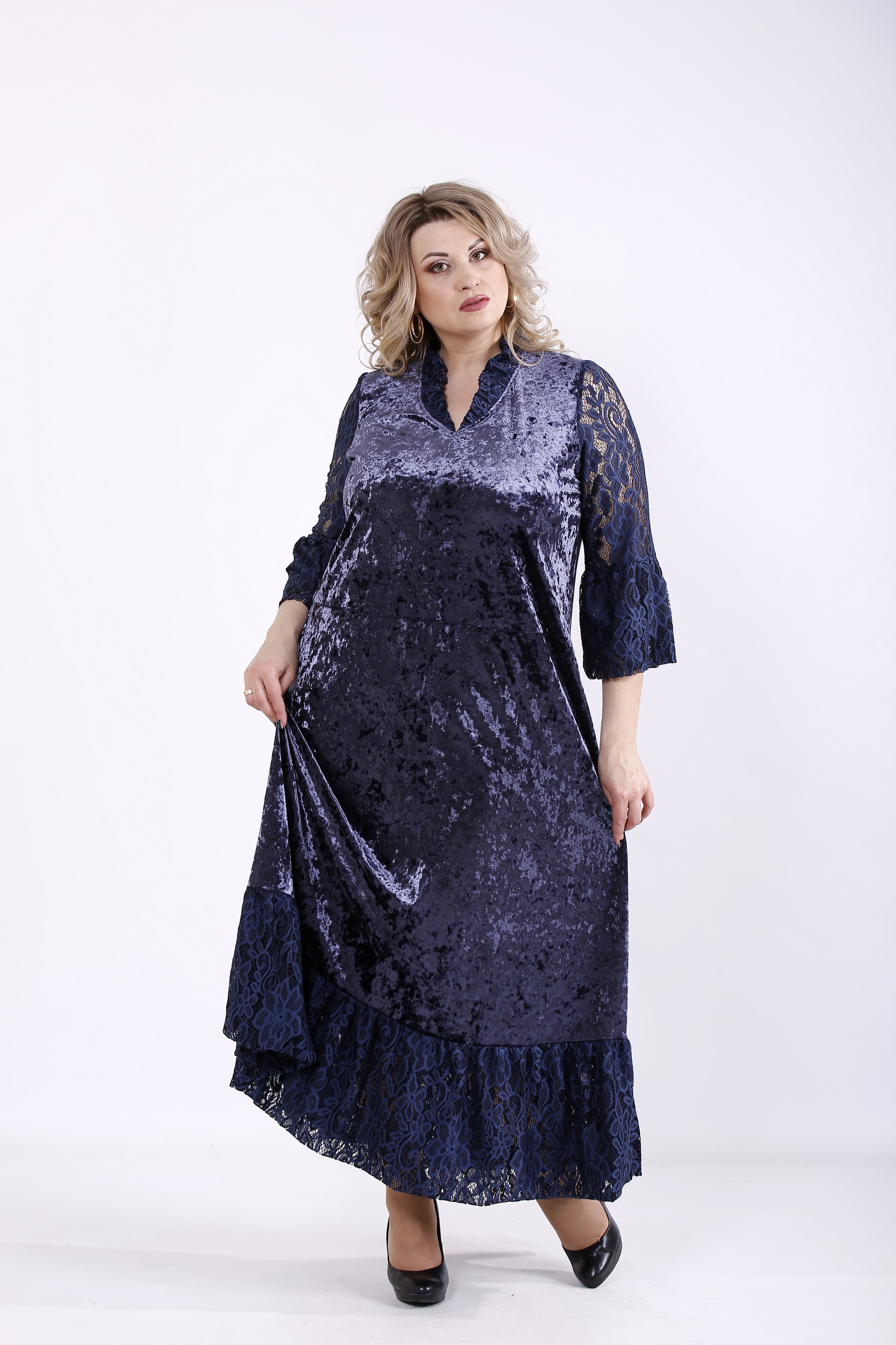 

Платье GARRY-STAR 01359-2  Синий, Платье GARRY-STAR 01359-2 54 Синий
